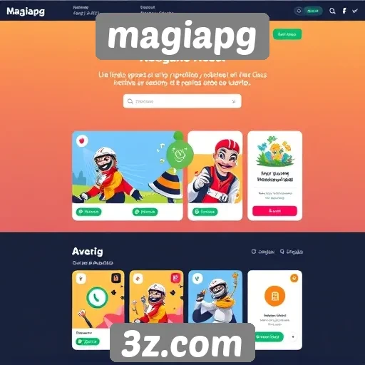 Interface do site Magiapg é intuitiva e acessível